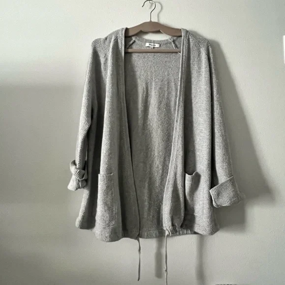 ◾️Madewell Palisades Gray Sweater Cardigan Size Large - Picture 5 of 9